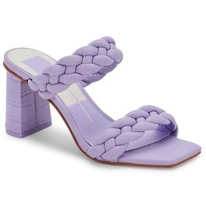 Dolce vita paily braided heeled sandals lavender 6